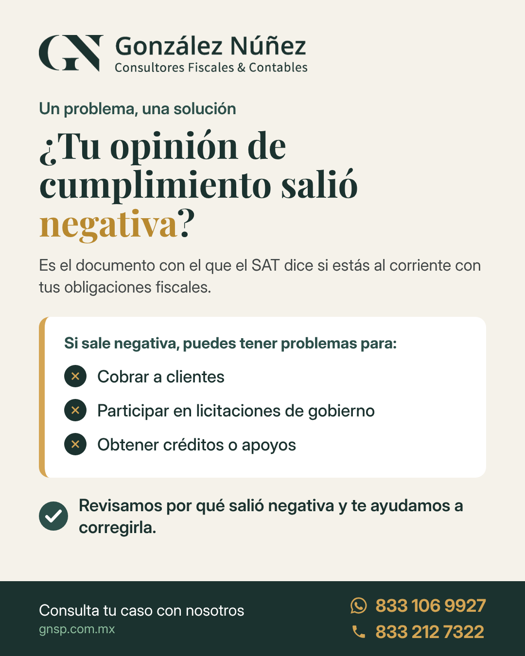 Opinión de cumplimiento